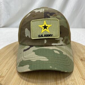 US Army Hat Condor Camo RipStop Mesh Removable Patches Adjustable Strapback Cap
